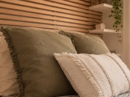 A linen bedroom