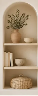 Whitewashed niche